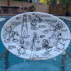 New Disney Sketchbook Oval Platter